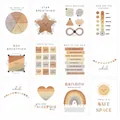 Set of 12 mental health posters featuring breathing exercises and positive affirmations - Mental Health Series (QT1443-4)