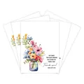 Set mit 4 Grußkarten mit Blumen-Aquarellmotiven und inspirierenden Zitaten für Lehrer - Aquarell-Blumenstil (QT1468)