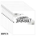 Detalle de 10 envoltorios de chocolate para Halloween con diseños de arañas y murciélagos - Qt1493-4