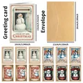 12er-Pack Weihnachtskarten-Set mit Umschlägen und Schneemann-Motiven, Größe 10x15cm - Schneemann-Serie (QT1563-1)