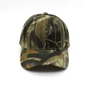 Klassische Outdoor-Camouflage-Baseballkappe mit sechs Paneelen und gebogenem Schirm - Tarnung Kontrast