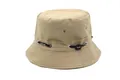 Khaki foldable safari sun hat with adjustable cord and SPORT embroidery detail - M (56-58cm) / Khaki