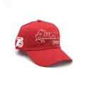 Cappellino rosso in cotone con ricamo Always 75 in rilievo e stemma sul lato destro - Regolabile / Rosso