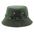 Army green foldable camouflage Boonie hat with white Sport letters and air vents - M (56-58cm) / Army Green