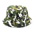 Adjustable jungle camouflage boonie hat for outdoor hiking featuring sport drawstring - M (56-58cm) / Camouflage 3