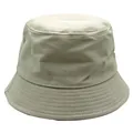 Detail eines hellbeigen Fischerhuts aus Twill mit verstärkten Nähten an der Krempe - Khaki / M (56-58cm)