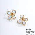 Französische Vintage-Blumenstecker mit lila Kristallen und vergoldeter Metallbasis - Hellviolett Weiß und Gold (E00001-1)