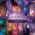 Papier scrapbooking ciel étoilé 24 feuilles 15x15cm 160g sans acide pour déco DIY - Style Galaxie Cosmos Étoilé (QT813)