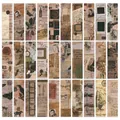 30er-Set Vintage-Lesezeichen mit Schmetterlings- und Blumenmotiven für Scrapbooking - Vintage Collage-Stil(QT936)