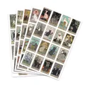 50 Stück Vintage-Katzen-Tarot-Aufkleber mit handgezeichneten Retro-Motiven für Laptop - QT958