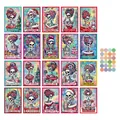 Set van 20 vintage schedel tarot kerstkaarten met kleurrijke fantasie illustraties - Qt1052 (20 Afbeeldingen)