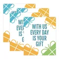 Funny wine bottle labels with 'EVERY DAY IS YOUR GIFT' text for birthday party decoration - Gift Sentiment (QT955-13) / 4pcs