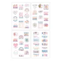 50pcs Nurse appreciation stickers set with stethoscopes and floral designs for scrapbooking - Nurse Theme Stickers (QT1338)
