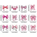 Lot de 12 autocollants UV pour infirmières, nœuds et stéthoscopes pour verres de 16oz - Thème des Soins Médicaux (QT1334)