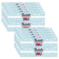 Water bottle labels with medical icons and Thank You text for nurse and doctor parties - Medical Appreciation Theme (QT1337)