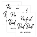 Pack de 4 pegatinas creativas para botellas de vino de fiesta del día del padre - Estilo Perfect Rad Dad (QT1274-5)