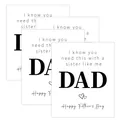 Set de 4 etiquetas creativas para botellas de vino del día del padre - Estilo I Know You Need This (QT1274-8)