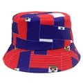 Unisex bucket hat featuring Haiti national flag print with durable canvas material - M (56-58cm) / Haiti Flag Style