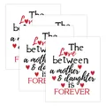 Funny wine bottle stickers with The Love between a mother and daughter is Forever quote - Mother Daughter Eternal Love Style (QT1210-23)