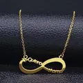 Collier infini doré avec texte espagnol Te Quiero Mama sur support en cuir noir - 50cm / Or