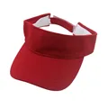 Visière de soleil rouge pour le sport d'été en plein air avec design ouvert respirant - Adulte Ajustable / Rouge