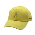 Yellow cotton baseball cap with embroidered banana and side text for casual style - Yellow Banana Embroidered (Style 6)