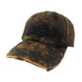 Cappellino vintage effetto lavato con ricamo New York 3D e dettagli usurati di tendenza - Regolabile / Nero Giallo Lavaggio Acido