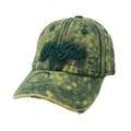 Berretto da baseball vintage lavaggio acido con ricamo New York e dettagli consumati - Regolabile / Giallo Verde Lavaggio Acido