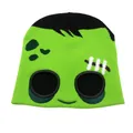 Berretto Frankenstein in maglia verde e nero per costume Halloween bambini - Taglia unica / Verde