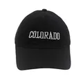 Klassische schwarze Kinder-Baseballkappe aus Baumwolle mit Colorado-Stickerei vorne - Verstellbar / Schwarz
