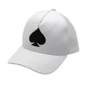 Weiße Trucker-Cap mit Netzrücken, schwarzem Pik-Stick und gebogenem Schirm für Sonnenschutz - Verstellbar / Weiß