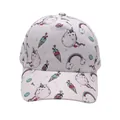 Pink kids baseball cap with cartoon unicorn cat and rainbow prints for outdoor protection - Adjustable [48-54cm] / Pink Unicorn Cat (Pattern 33)