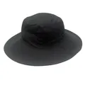 Cappello da sole nero traspirante con tesa larga e rete per outdoor e pesca - M（56-58cm） / Nero