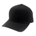 Schnelltrocknende schwarze 5-Panel Trucker Mütze mit lasergeschnittenen Belüftungslöchern - Verstellbar / Schwarz