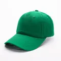 Gorra de béisbol clásica de algodón verde con correa ajustable y visera curva para exteriores - Ajustable / Verde