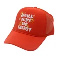 Rote Trucker Cap mit SMALL BODY BIG ENERGY Aufdruck und atmungsaktivem Mesh-Netzgewebe - Verstellbar / Rot