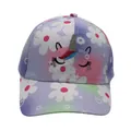 Unicorn embroidery baseball cap for girls with gradient colors and daisy floral patterns - Adjustable / Daisy Pattern / Purple