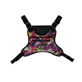 Street style nylon chest rig featuring colorful graffiti patterns and adjustable straps - Graffiti