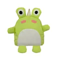 Cute green cartoon frog backpack for kids with 3D eyes and adjustable straps - Green
