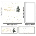 Weihnachts-Schokoladenverpackungen mit Aquarellbäumen und goldenen Schneeflocken - Goldene Schneeflocke Weihnachtsbaum Design (QT1642-2)