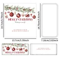 Weihnachts-Schokoladenverpackung mit festlichem Kiefern- und Kugel-Design - Kiefernnadel Rote Beere Weihnachtskugel Design (QT1642-3)