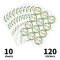 120 Watercolor forest animal birthday stickers featuring giraffes and lions for party decor - Watercolor Jungle Animal Style (QT1676)
