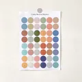 Morandi colored round dot stickers with 48 circular labels for sealing and decoration - Colorful