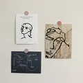 Set of three minimalist Henri Matisse style line art prints for modern wall decoration - Matisse Art Line Style