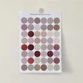 Morandi color round dot stickers set featuring 48 low-saturation self-adhesive circle decals - Morandi Purple