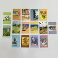 Set of 15 Van Gogh art postcards featuring Starry Night and Sunflowers for wall decor - Van Gogh A