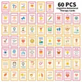 Set di 60 carte educative DBT per bambini gestione delle emozioni e terapia cognitiva - Carte Cognitivo Comportamentali (QT1655-2)