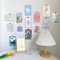 Lot de 30 cartes décoratives nordiques à fleurs pour décoration murale de chambre - Approche du Soir