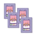 Detailed view of four Purple Smartphone Frame Stickers with Pinky Holic castle design - Castle Phone