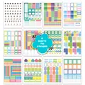 Lot de 730 autocollants de planificateur sur 12 feuilles pour l'organisation de l'agenda - Autocollant Planificateur Style B
